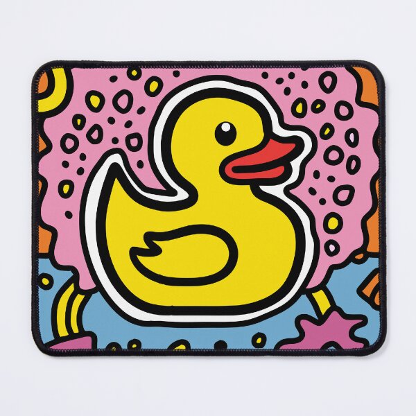 Item preview, Pop Art Rubber Duck – Retro Color Splash designed and sold by Timegraf.