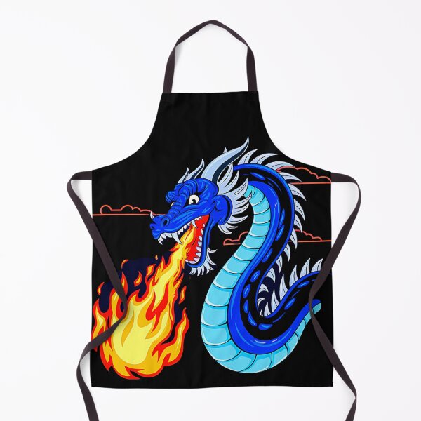 Item preview, Fire Breathing Blue Dragon designed and sold by SteezeeStore.