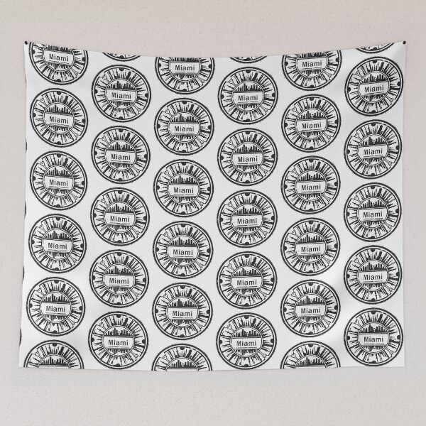 Item preview, Miami: Round Manhole Cover designed and sold by GraffitiLab.