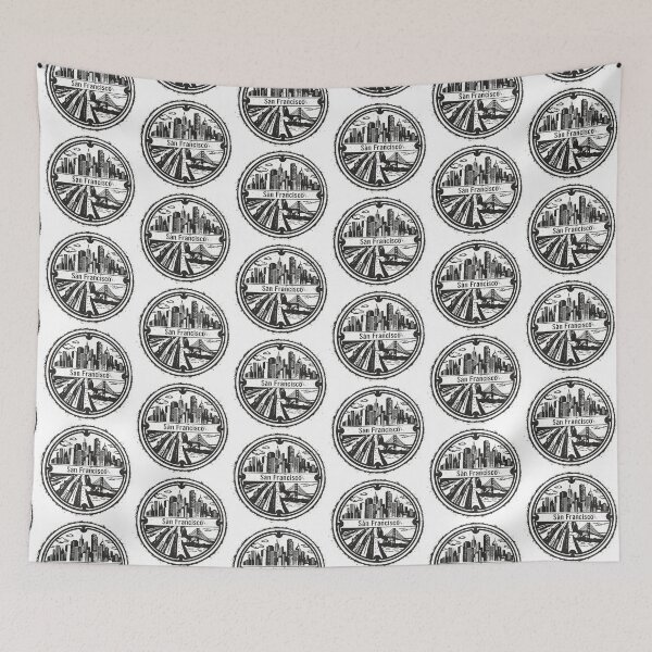 Item preview, San Francisco: Round Manhole Cover designed and sold by GraffitiLab.