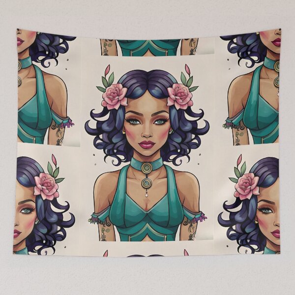Item preview, Glam Girl Pink Rose Woman Empowerment Power Inspirations designed and sold by Melan Designs.