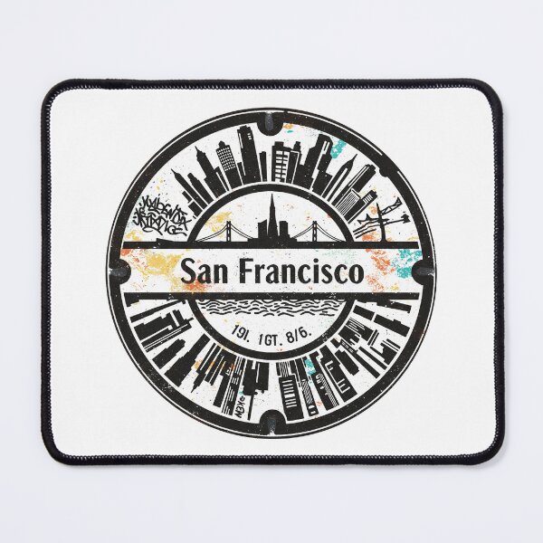 Item preview, San Francisco: Round Manhole Cover designed and sold by GraffitiLab.