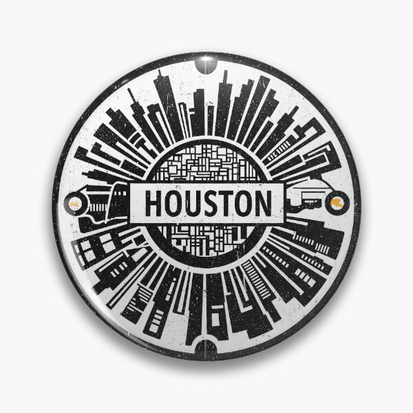 Artikelvorschau, Houston: Runder Kanaldeckel entworfen und verkauft von GraffitiLab.