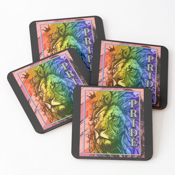 Item preview, Rainbow Lion Pride LGBT Gay Flag designed and sold by Clara Hollins.