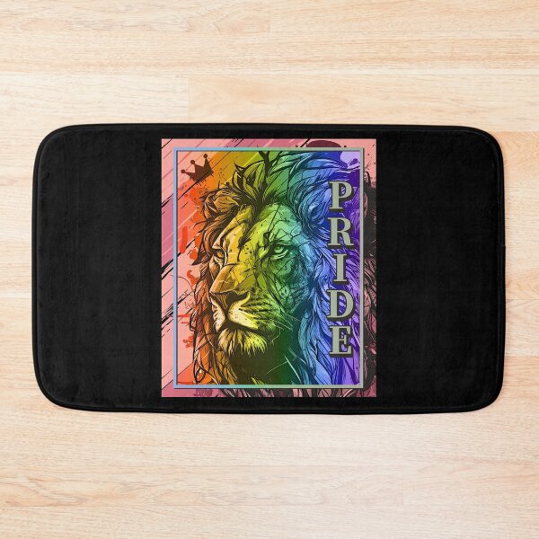 Item preview, Rainbow Lion Pride LGBT Gay Flag designed and sold by Clara Hollins.