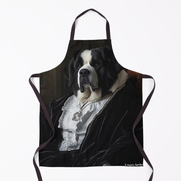 Item preview,  Majestic Saint Bernard: Elegance in Black Velvet designed and sold by Reina75.
