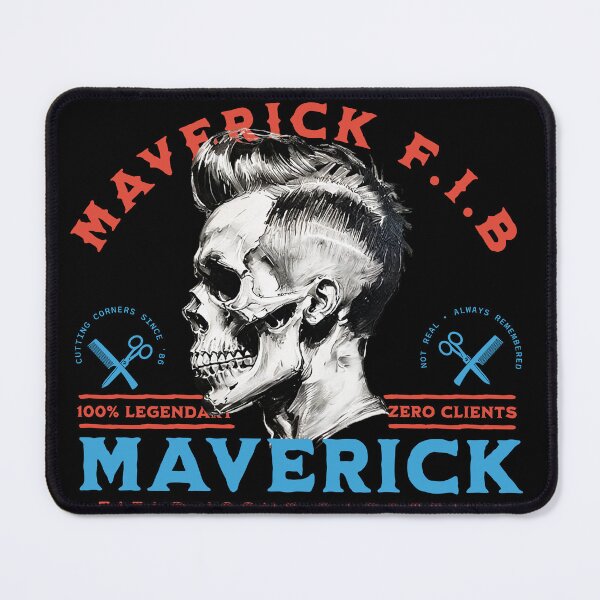 Item preview, Danger Zone Inspired Skull Crest Military Humor – Maverick F.I.B. Military Barber Logo Tee designed and sold by eatmorvelopator.