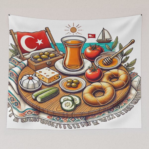 Item preview, Turkish Breakfast Bliss – Summer by the Beach designed and sold by Globalcitytees.