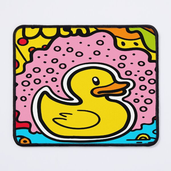 Item preview, Pop Art Rubber Duck – Retro Color Splash designed and sold by Timegraf.