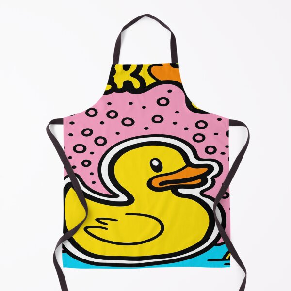 Item preview, Pop Art Rubber Duck – Retro Color Splash designed and sold by Timegraf.
