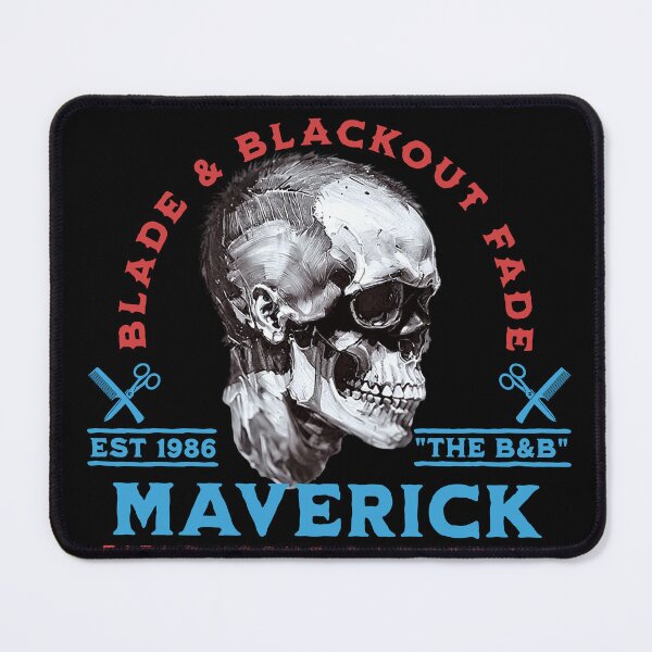 Item preview, Danger Zone Inspired The B&B Cut Skull Crest Military Humor – Maverick F.I.B. Military Barber Logo Tee designed and sold by eatmorvelopator.