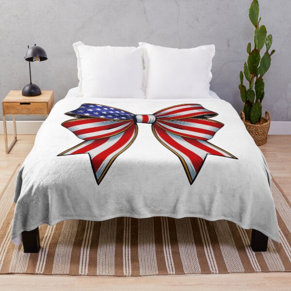 Item preview, Retro 4th of July Coquette Bow American Flag USA Patriotic designed and sold by tigger shop.