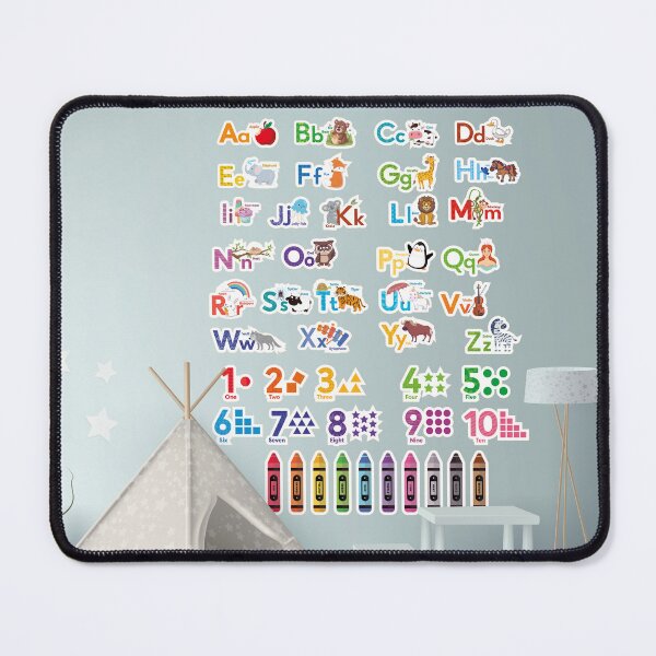 Item preview, Letters and numbers and colors design with examples designed and sold by Sou-makes-art.