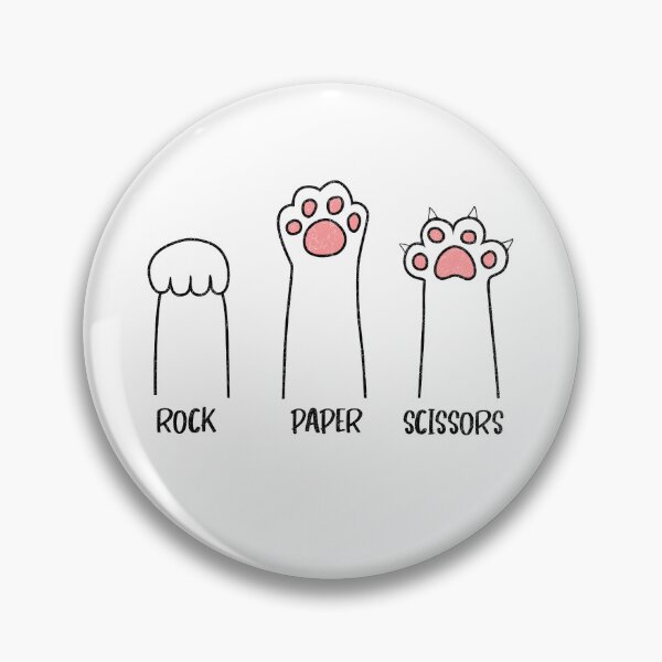 Artikelvorschau, Schere Stein Papier Handspiel Süße Pfote Lustige Katze entworfen und verkauft von TynesDesign.