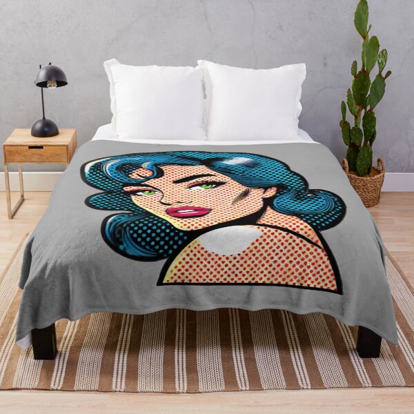 Item preview, Lichtenstein-Inspired Pop Art Print designed and sold by PinUpPizzazz.