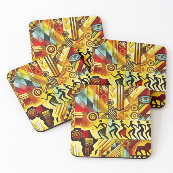 Item preview, Traces of the Ancestors - Rhythm, Colors and Life of Africa designed and sold by M-Masterpieces.