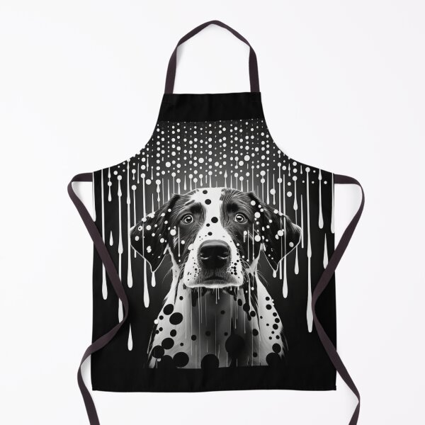 Item preview, Springer Spaniel abstract image - black & white designed and sold by Richenda.