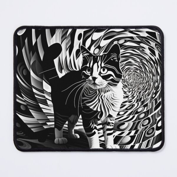 Item preview,  Abstract Cat image black & white designed and sold by Richenda.