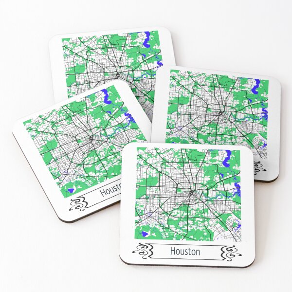 Item preview, Minimalist Map of Houston, Texas designed and sold by design2xstudio.