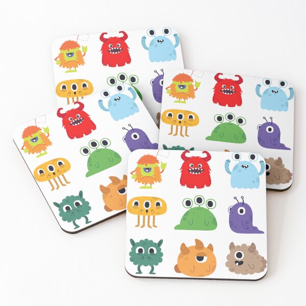Item preview, Cute Monsters - 9 Adorable and Spooky Characters designed and sold by EmersionPrints.