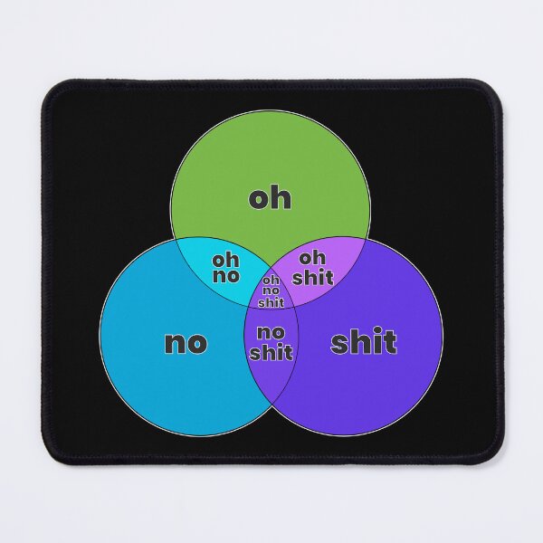 Artikelvorschau, Venn-Diagramm - Oh No Shit - Lustig entworfen und verkauft von MoePark.