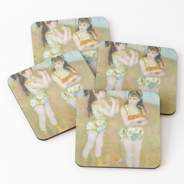 Item preview, Acrobats at the Cirque Fernando (Francisca and Angelina Wartenberg) - Pierre-Auguste Renoir  designed and sold by Mapsart-.