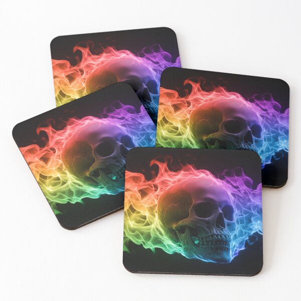 Item preview, Rainbow Smoke Skull designed and sold by Ghostface2025.