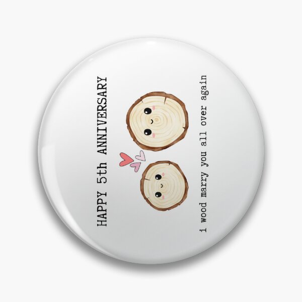 Item preview, HAPPY 5th ANNIVERSARY i wood marry you all over again designed and sold by Alberto Dominguez.