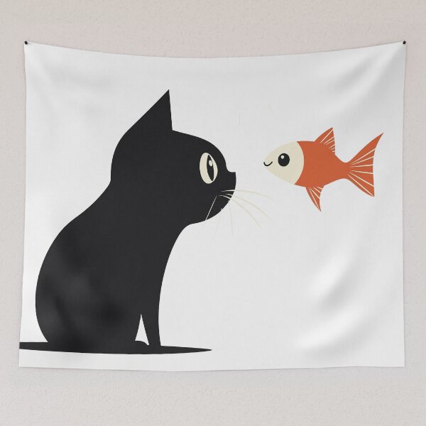 Item preview, Aquarium Thriller: The Cat's Gaze, The Fish's Curiosity designed and sold by studio902.