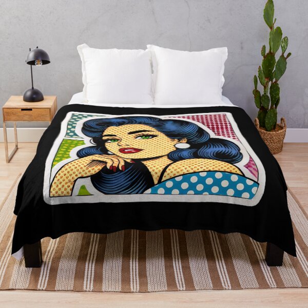 Item preview, Lichtenstein-Inspired Pop Art Print designed and sold by PinUpPizzazz.