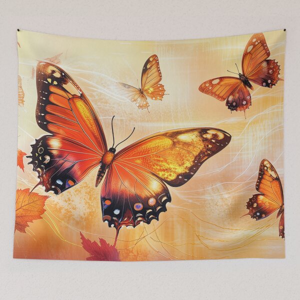 Item preview, : Majestic Orange Butterflies in Flight designed and sold by Reina75.