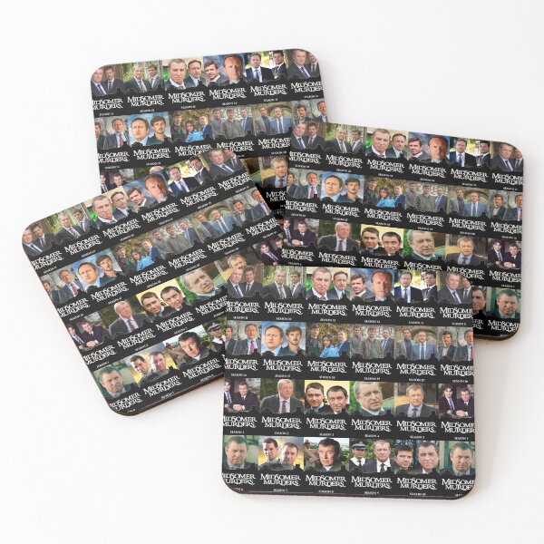 Item preview, 20 Seasons in Midsomer - Pattern (on Black) designed and sold by PawsitiveMum3.