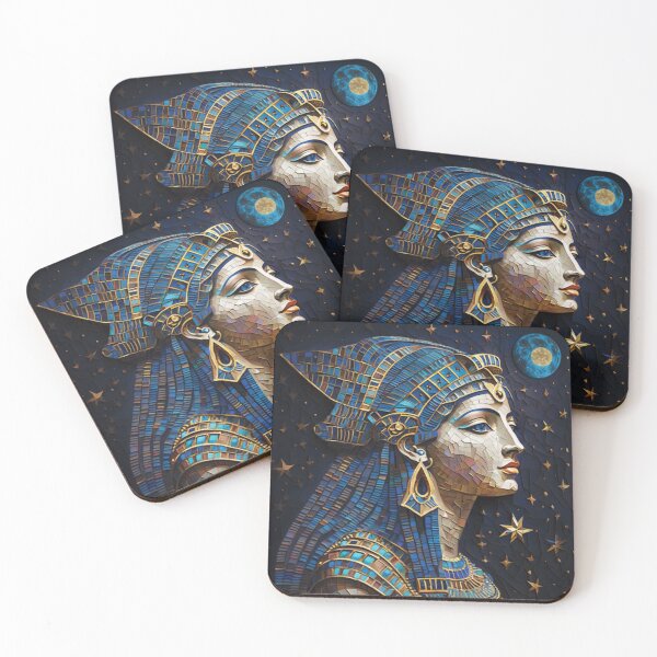 Item preview, Cleopatra Under a Starry Night: A Mosaic Inspired by Van Gogh designed and sold by art-noir.