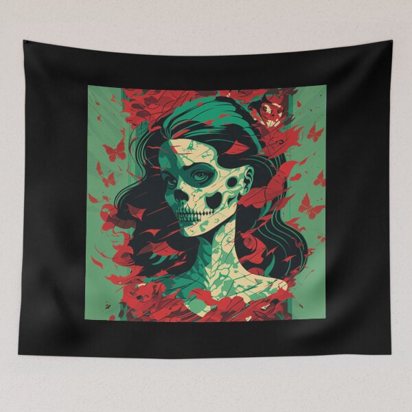 Item preview, Lady of Shadows: Skull and Butterfly Elegance designed and sold by art-noir.