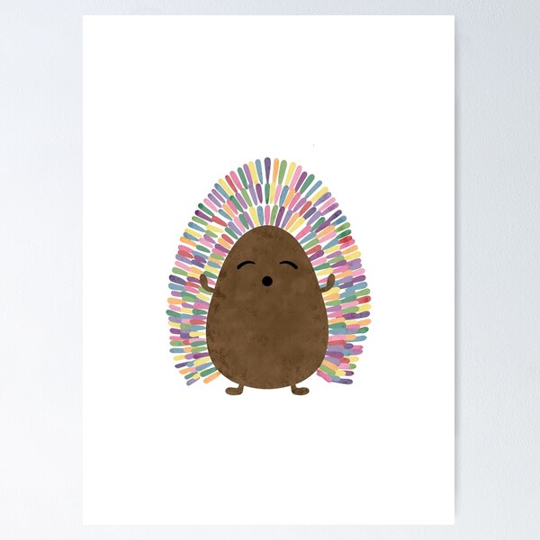 Item preview, Rainbow Potato Hedgehog designed and sold by spoonlessmarket.