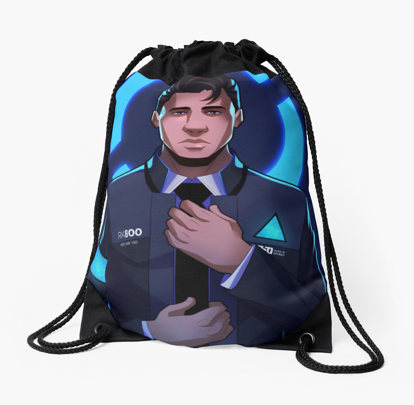 Detroit Become Human Connor RK800 Backpack Men/'s Handbag laptop bag Travel bag