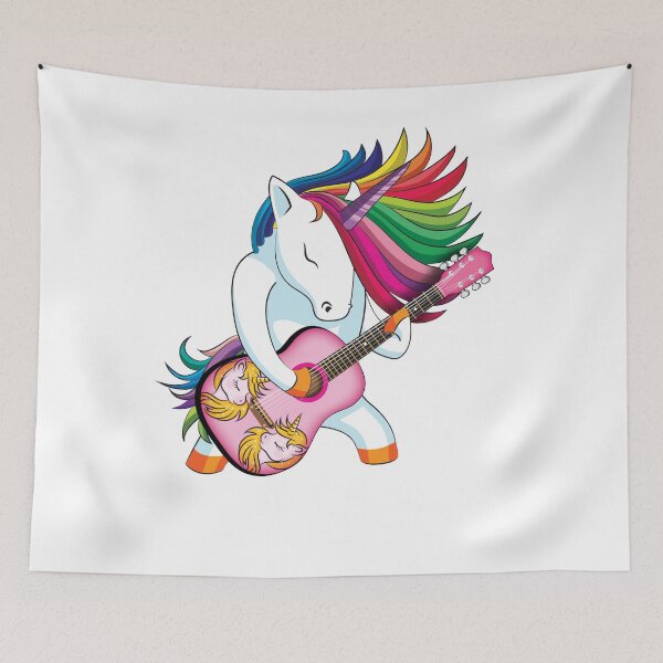 Item preview, Unicorn plays Kids Acoustic Guitar designed and sold by javaneka.