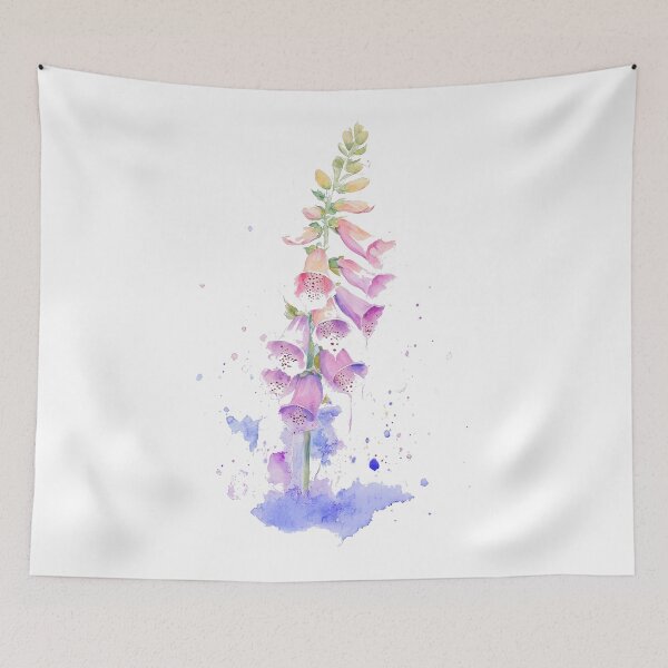 Item preview, Pastel Watercolor Painting of Foxglove designed and sold by chi3-jp.