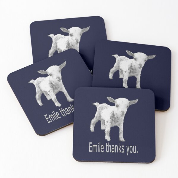 Item preview, Emile Thanks You - Severance Goat designed and sold by Karen Simon.