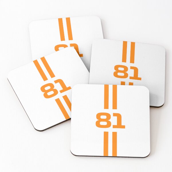 Item preview, Driver 81 Minimalist Orange Racing Art | Motorsport Lovers designed and sold by FilipeFerreira.
