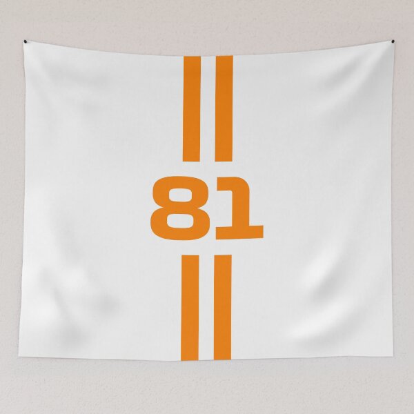 Item preview, Driver 81 Minimalist Orange Racing Art | Motorsport Lovers designed and sold by FilipeFerreira.