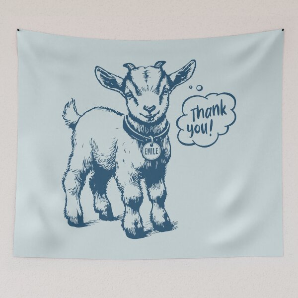 Item preview, Emile Thanks You - baby goat designed and sold by Yue Miko.