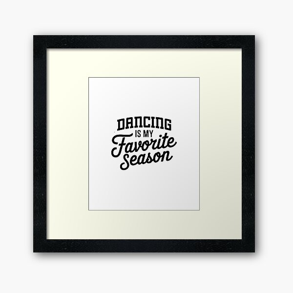 Vista previa del artículo con la obra «Bailar es mi estación favorita Amante divertido del baile», diseñado y vendido por Oussinc.