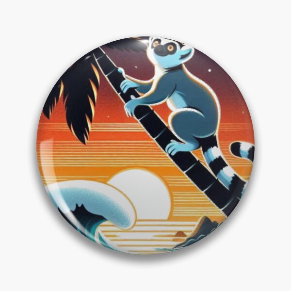 Item preview, The Mayotte lemur between sky and mangroves designed and sold by FoxinhoSoumaila.