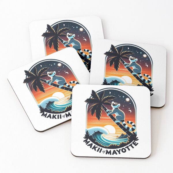 Item preview, The Mayotte lemur between sky and mangroves designed and sold by FoxinhoSoumaila.