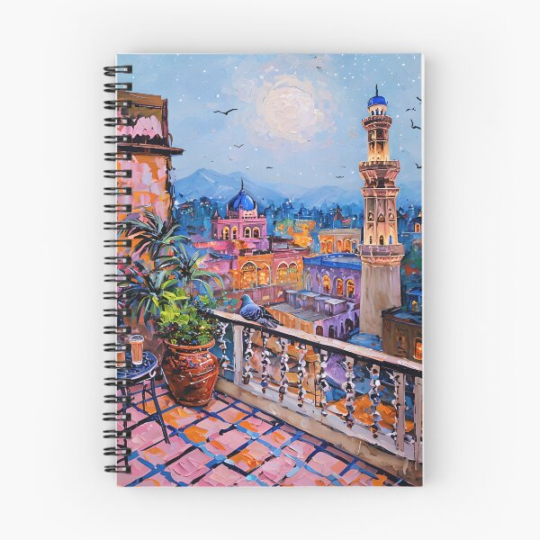 Item preview, Moonlit Pink Chai & Minarets designed and sold by HusnMir.
