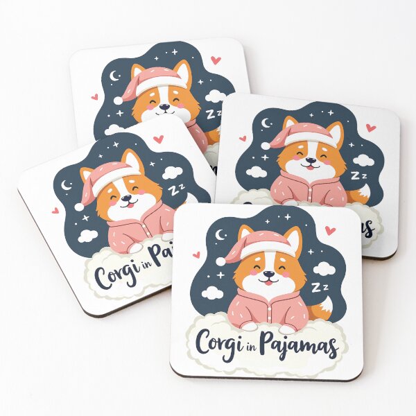 Item preview, Corgi in Pajamas – Bedtime Coziness & Warm Comfort designed and sold by zoughlal.
