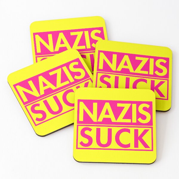 Item preview, Copy of Nazis Suck - Anti Nazi - Anti Fascist (hot pink 2) designed and sold by Thelittlelord.