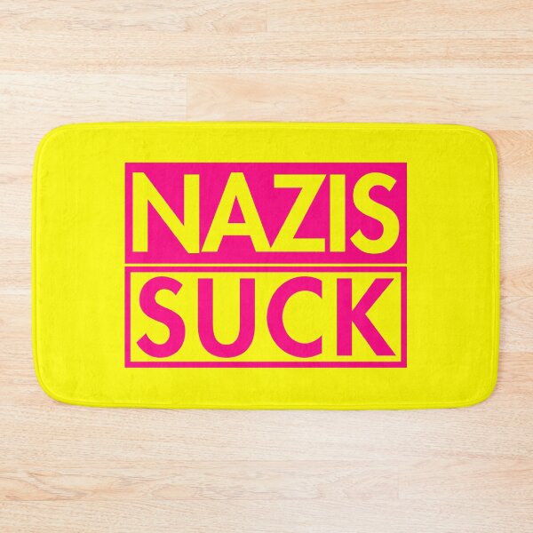 Item preview, Copy of Nazis Suck - Anti Nazi - Anti Fascist (hot pink 2) designed and sold by Thelittlelord.