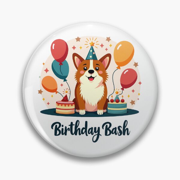 Item preview, Corgi Birthday Bash – Joyful Celebration & Family Festivity designed and sold by zoughlal.